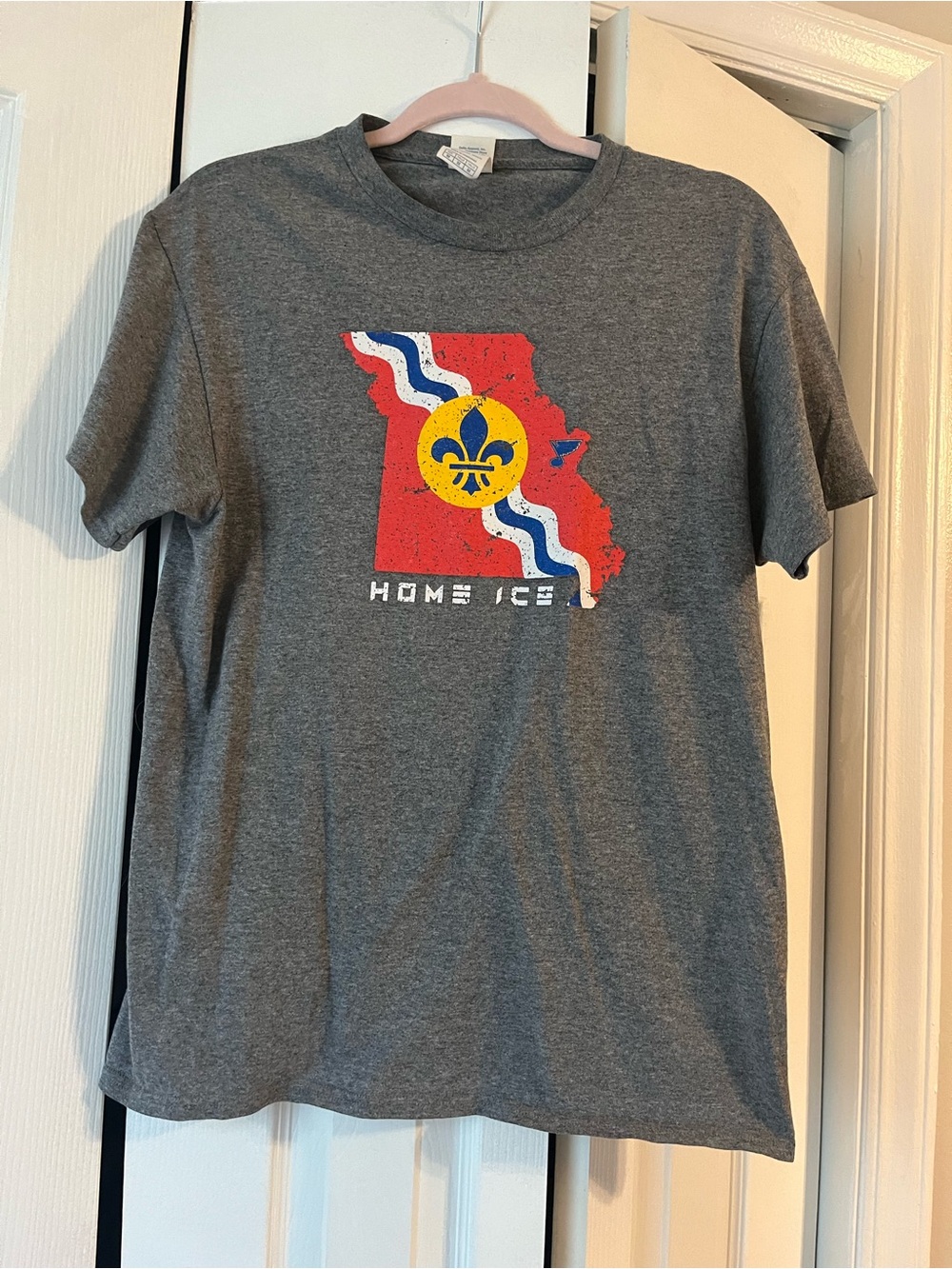 Delta Pro Weight Gray Blues Crewneck T-Shirt